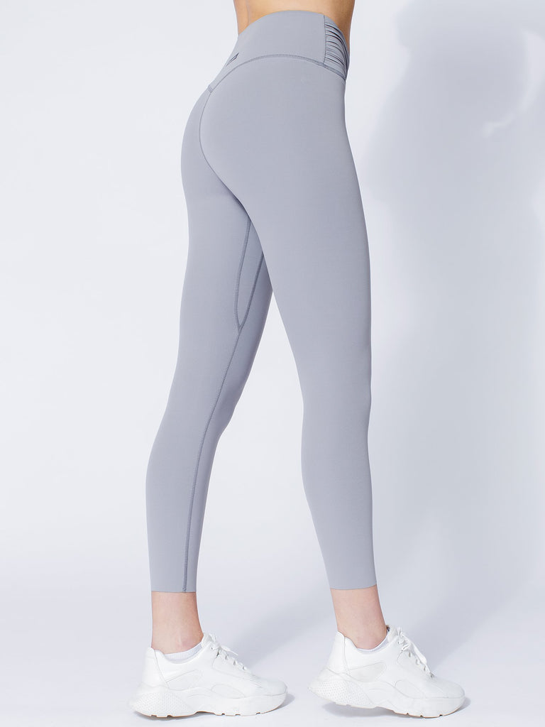 NUDE WRAP ANKLE CROPS, LUNAR GREY