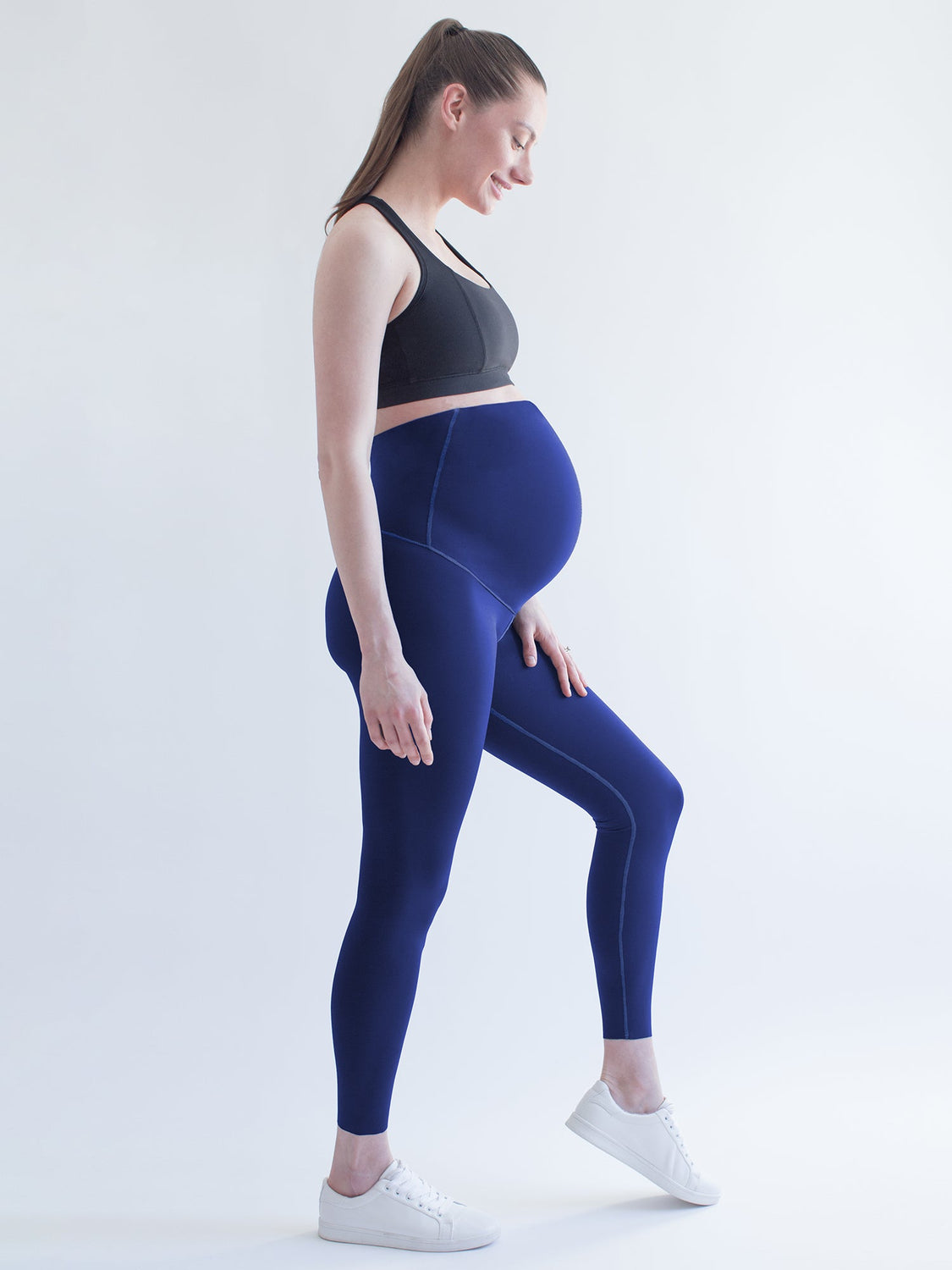 OVER THE BUMP MATERNITY SHAPE PANTS, NIGHT OCEAN