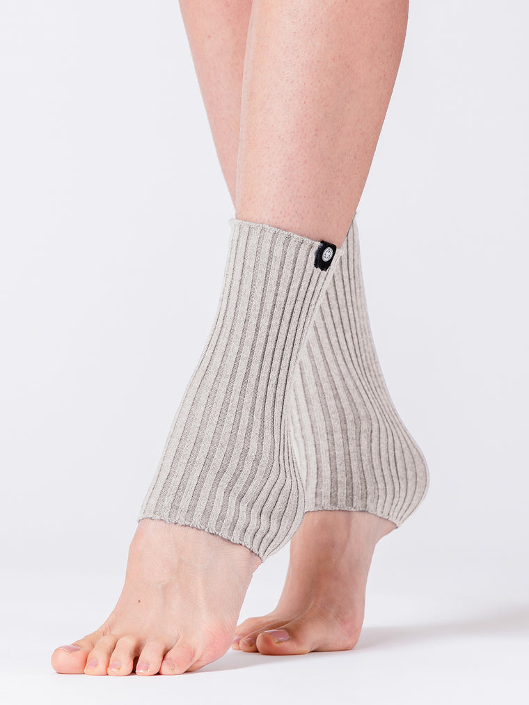 ATHLETIC ANKLE WARMERS, LATTE