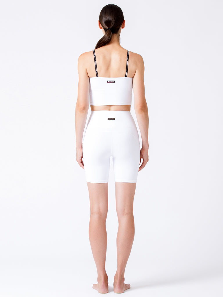 FLEX 6" HIGH WAIST POCKET SHORTS 2.0, WHITE