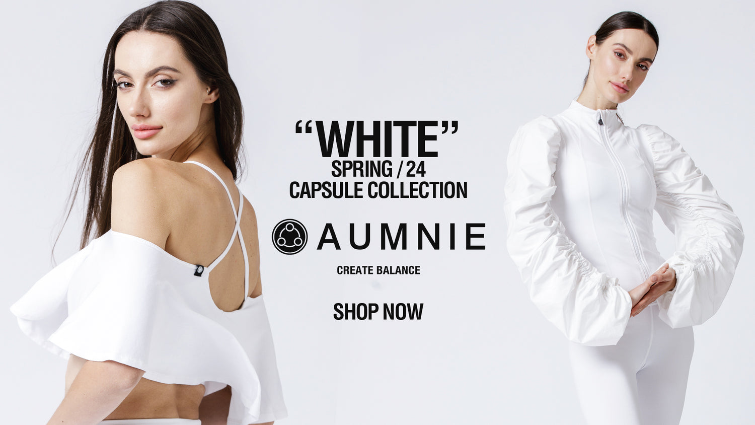 AUMNIE WHITE Capsule Collection Campaign Poster for Spring 2024