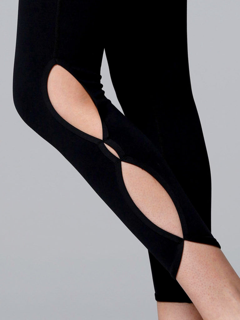 CHAKRA ANKLE CROPS 2.0, BLACK