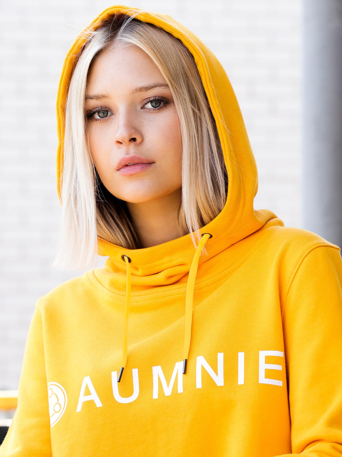 HI LO LOGO HOODIE, YELLOW