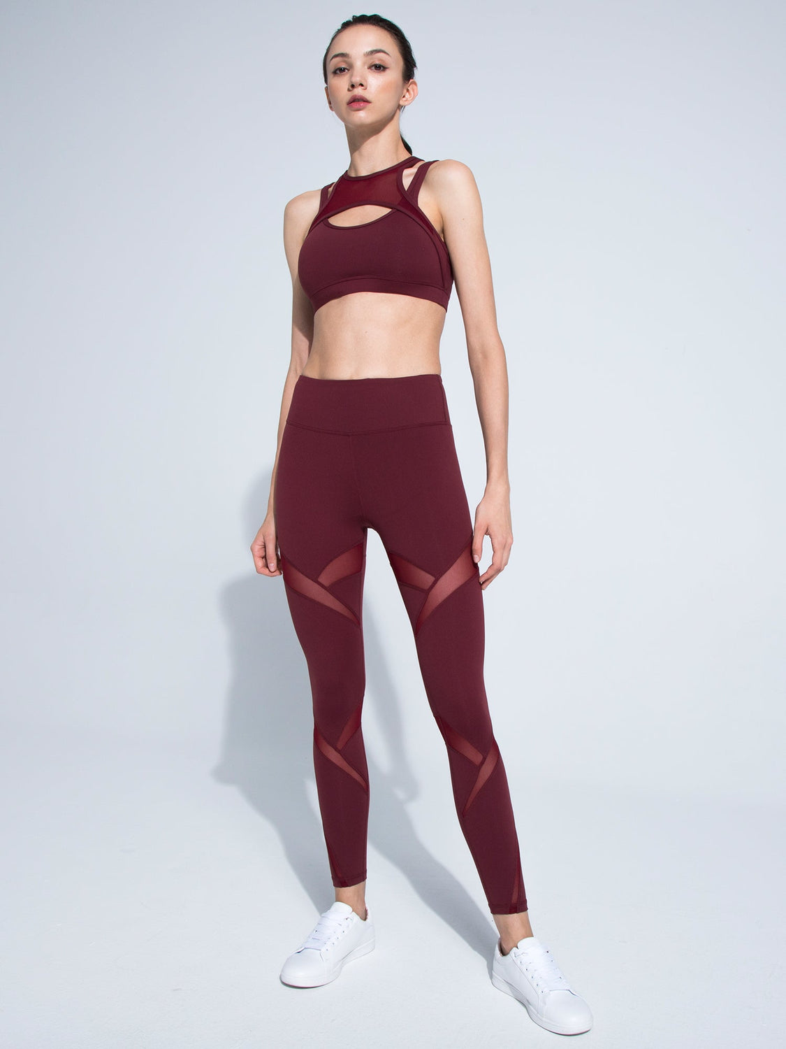 THEORY BRA, BORDEAUX/BORDEAUX MESH