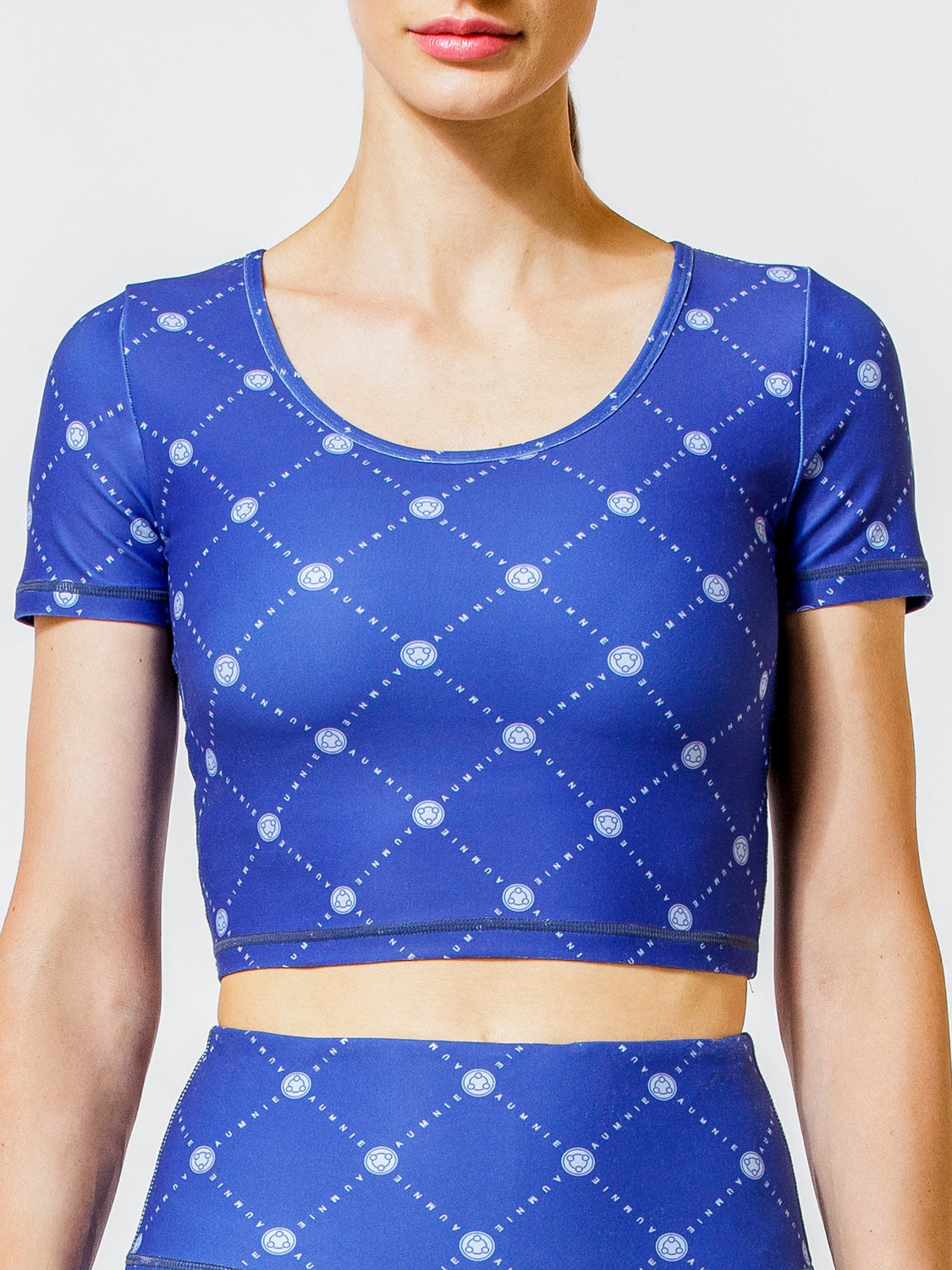 BOLD CROPPED TEE, BLUE GALLERIA
