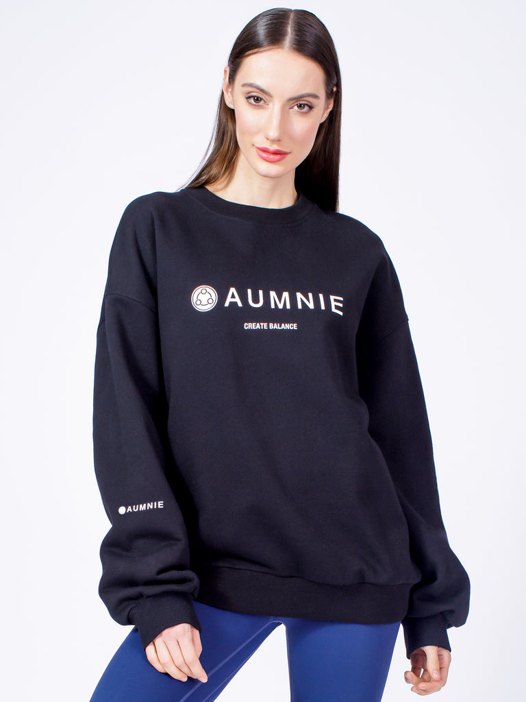 AUMNIE OVERSIZE SWEATSHIRT, BLACK