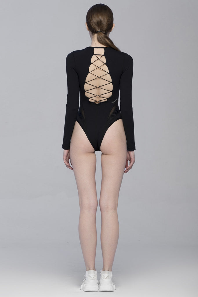 CRUX BODYSUIT, BLACK