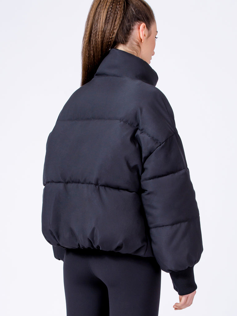 EVERYDAY RELAXED PUFFER, BLACK