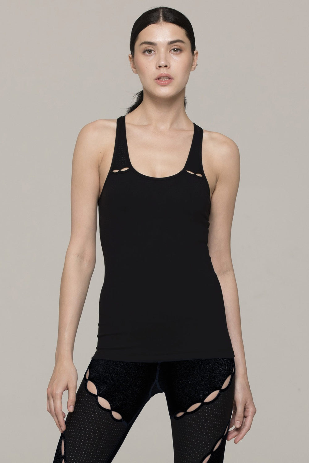 AUMNIE RESONANCE TANK, BLACK/PERFORATED BLACK(TOPS)