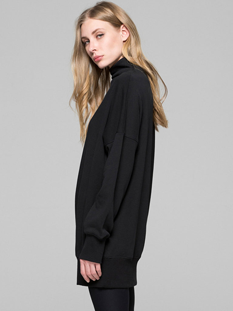 LONG SWEATSHIRT, BLACK