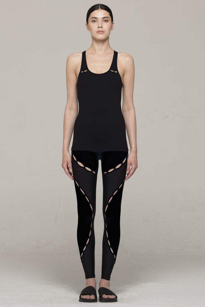 AUMNIE RESONANCE TANK, BLACK/PERFORATED BLACK(TOPS)