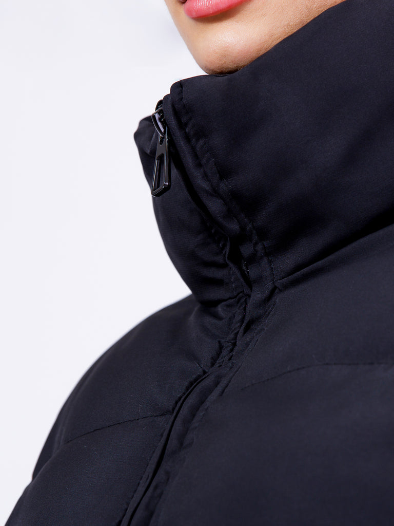 EVERYDAY RELAXED PUFFER, BLACK