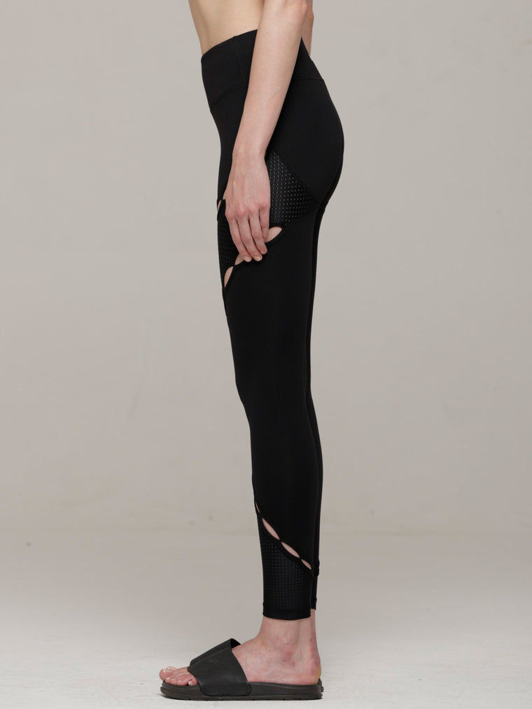 RESONANCE PANTS, BLACK/PERFORATED BLACK