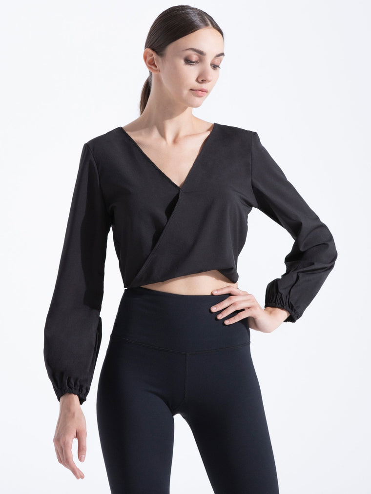 V NECK OPEN BACK  TOP