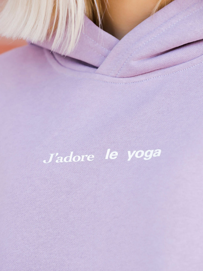 FRENCH YOGA HOODIE, PURPLE